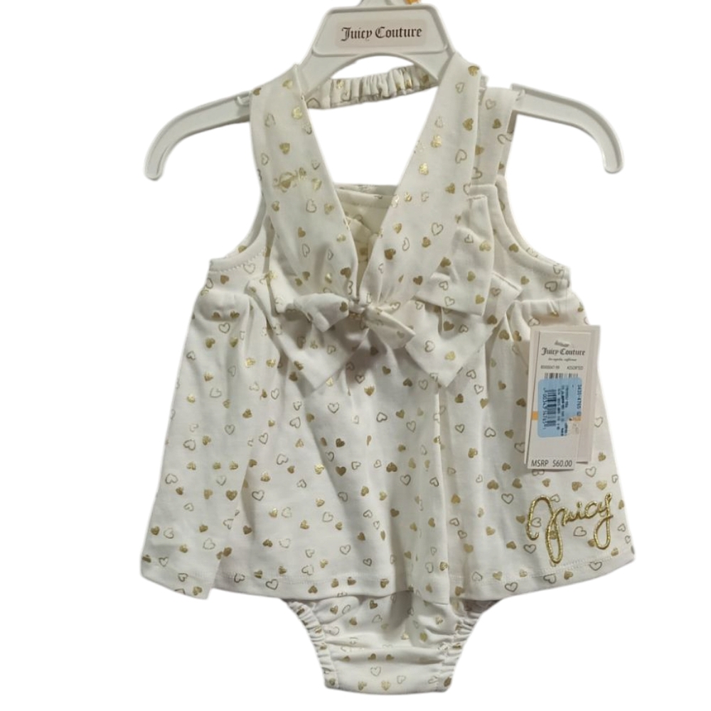 Juicy Couture Baby Outfit - White and Gold
